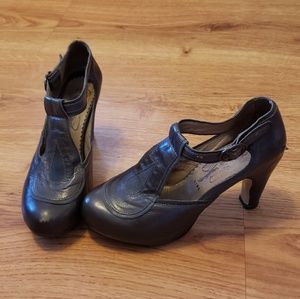 Fly London heels retro pin up 9 8.5